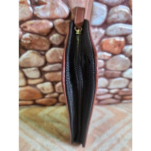 EDDIE BAUER Bonded Leather Travel Case Manicure Case Shaving Case #A69 - Picture 4 of 7